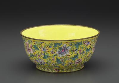 图片[3]-Painted enamel plate with flower decoration, Qianlong reign (1736-1795), Qing dynasty-China Archive